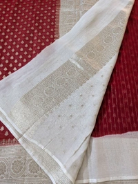 Pure Kora Georgette  - Red