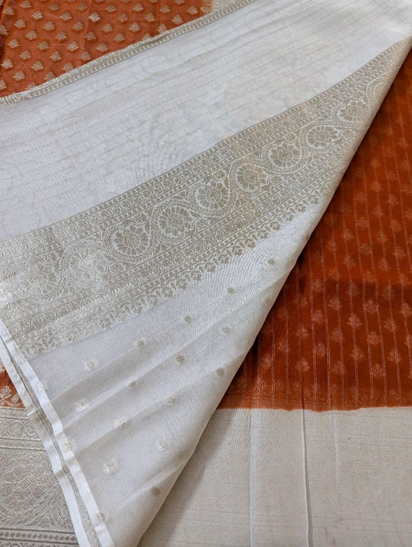 Pure Kora Georgette  - Orange