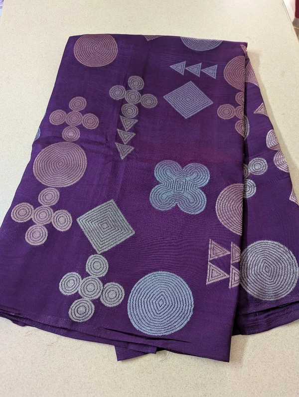 Pure Manipuri Kora Designer  - Vz, Purple