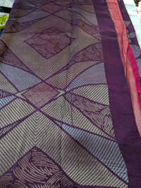 Pure Manipuri Kora Designer  - Vz, Purple