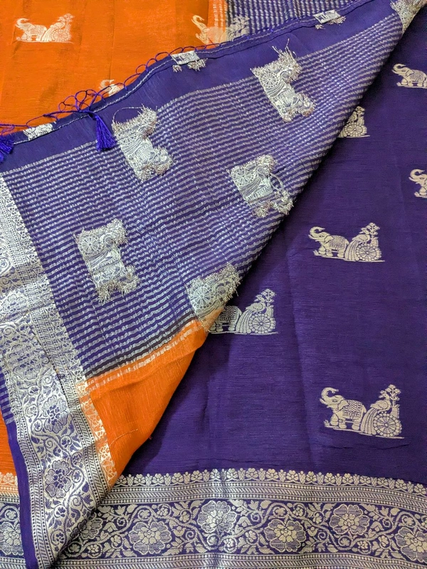 Pure Beneras Chiffon - Orange