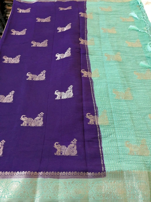 Pure Beneras Chiffon - Pigment Indigo