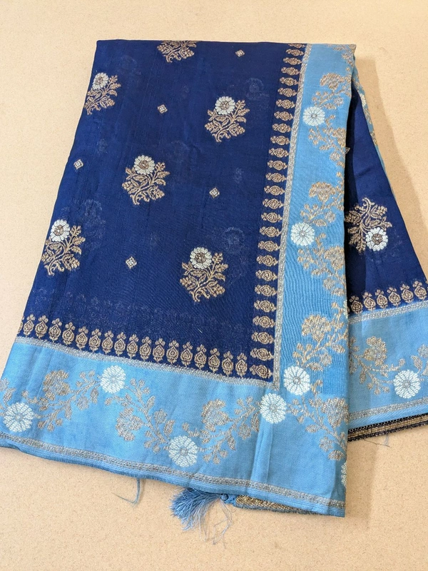 Tissue Georgette  - Navy Blue