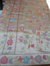 Pure Designer Tissue Paithani - Brown