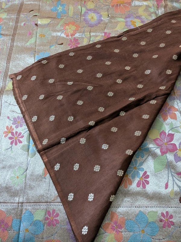 Pure Designer Tissue Paithani - Brown