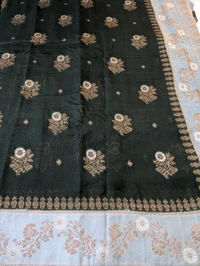 Tissue Georgette  - Dark green