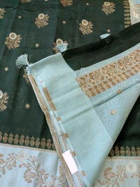 Tissue Georgette  - Dark green