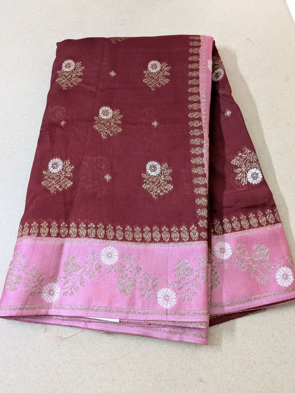 Tissue Georgette  - Maroon