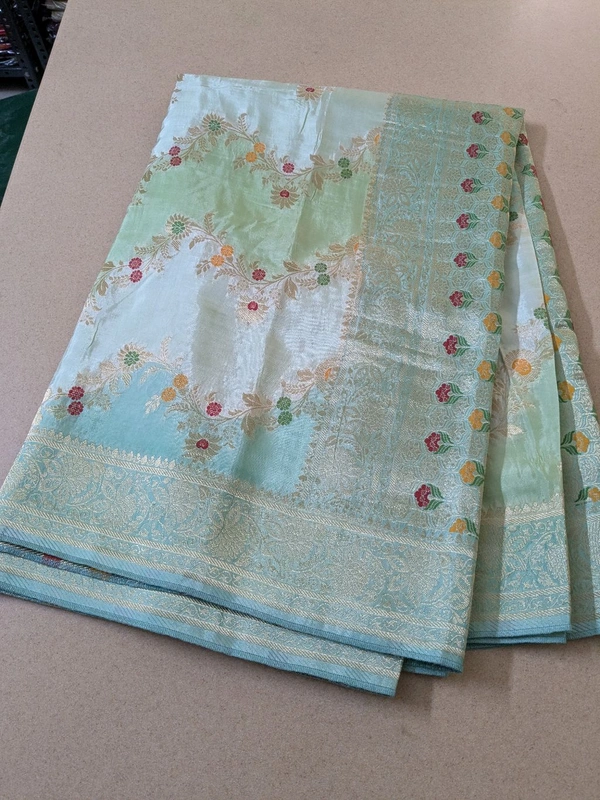 Pure Designer Beneras Soft Pattu - Vz, Jungle Mist
