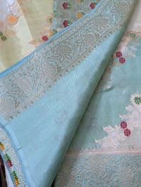 Pure Designer Beneras Soft Pattu - Vz, Jungle Mist