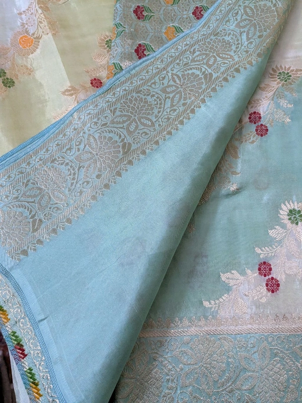 Pure Designer Beneras Soft Pattu - Vz, Jungle Mist