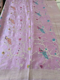 Pure Mushru Designer  - Pink Lace
