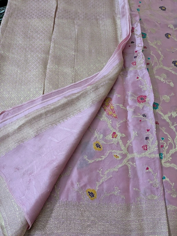 Pure Mushru Designer  - Pink Lace