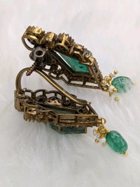 Real Mossonite Pendent Set  - Vz, green