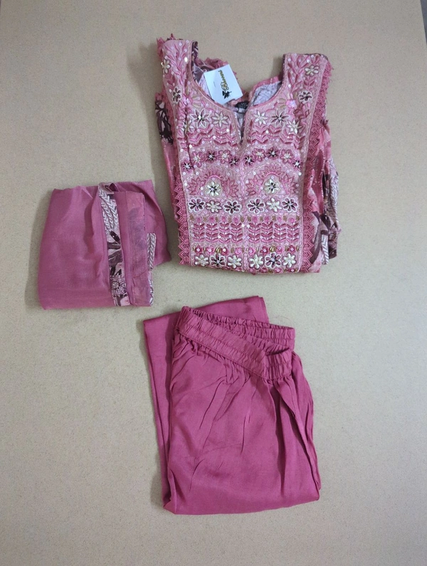 soft tusser embroidary - 42