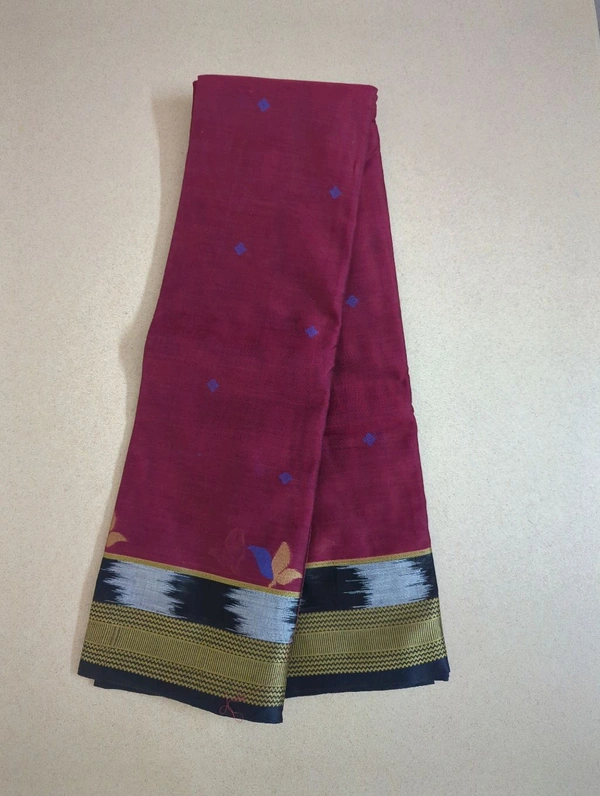 handloom saree - Maroon