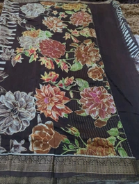 CHANDERI SAREE - Morocco Brown