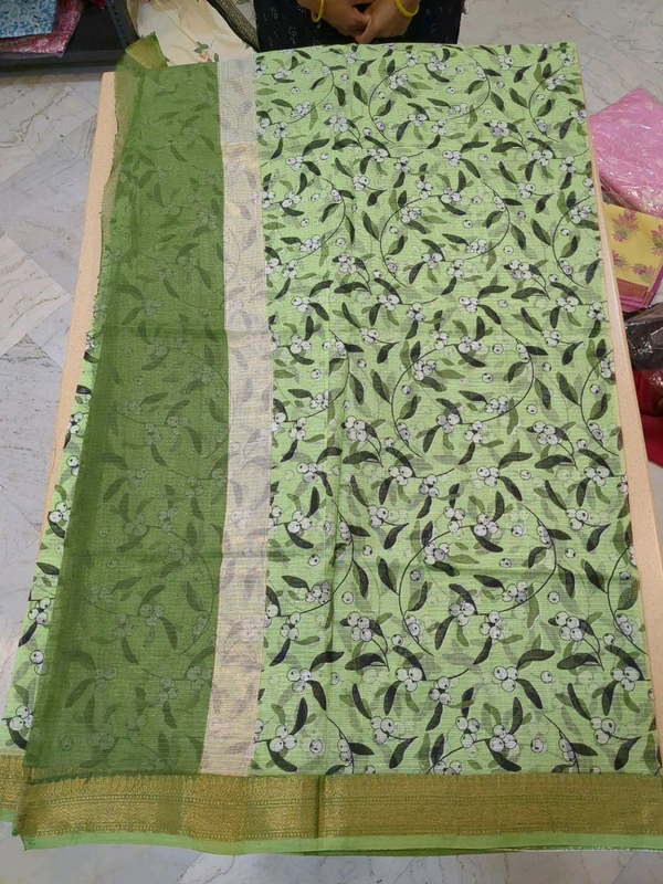pure cotton kota doriya - Green