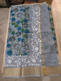 pure silk kota pythani - mystic blue