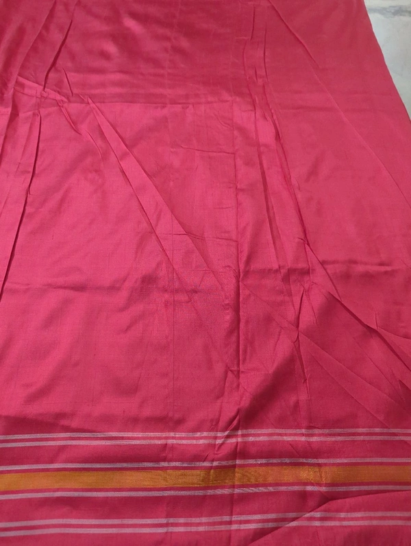 pure double ikkat - Red