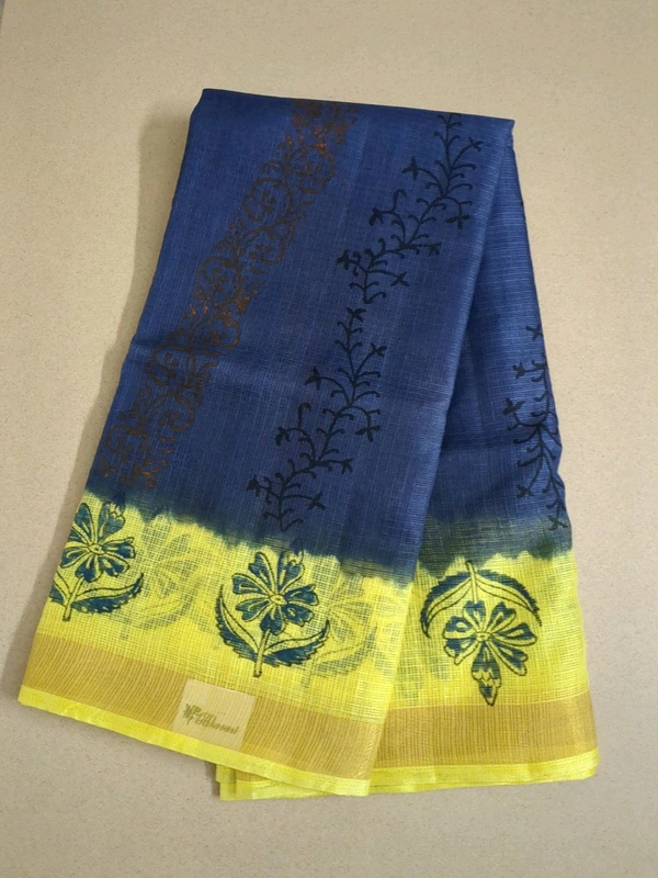 pure cotton kota - Navy Blue