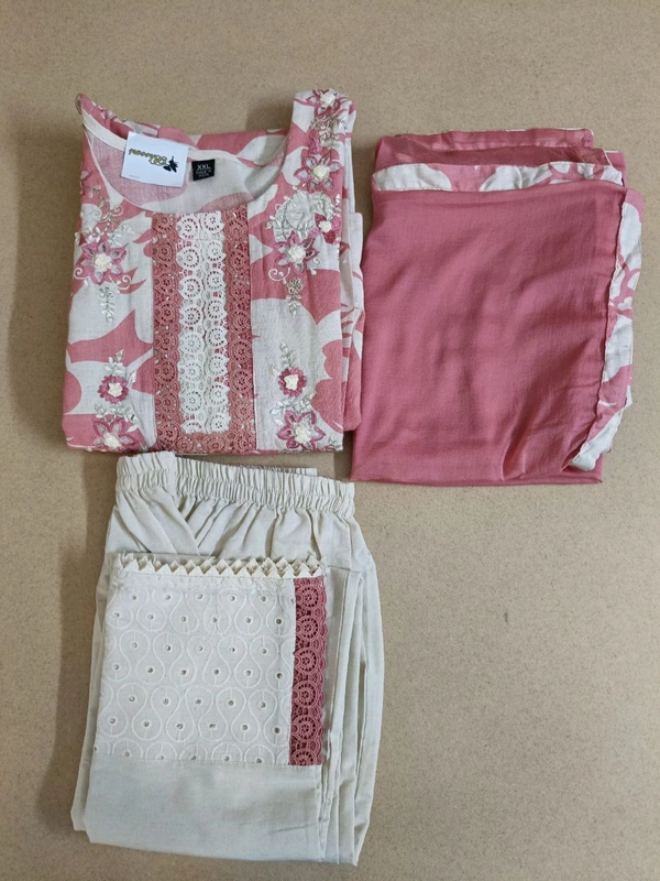 premium designer cotton suit - Tickle Me Pink, 38