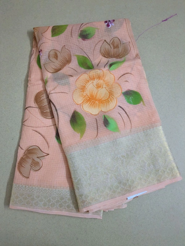 pure kota hand paint - orange