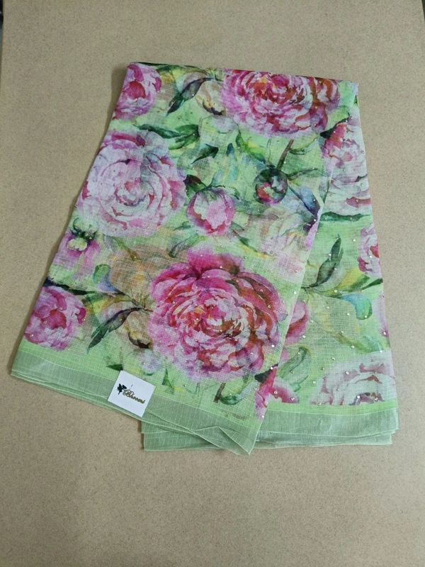 pure cotton kota doriya - Green