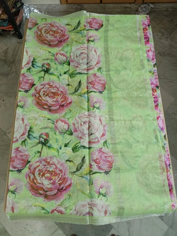 pure cotton kota doriya - Green