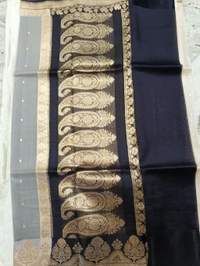 PURE HANDLOOM ORGANZA TISSUE - cream