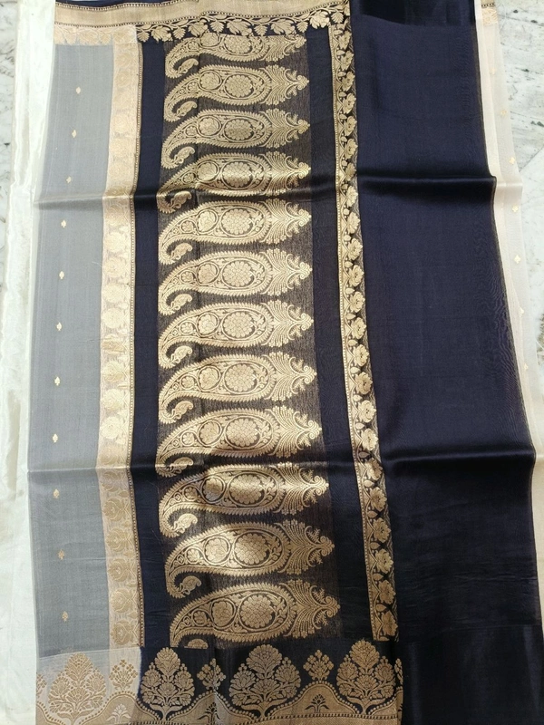 PURE HANDLOOM ORGANZA TISSUE - cream