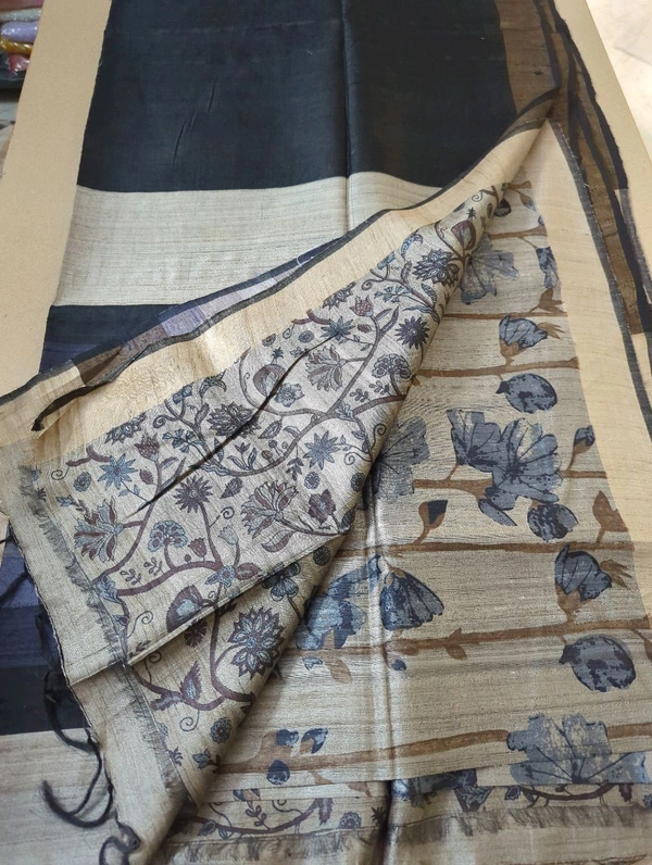 pure desi tusser - Black