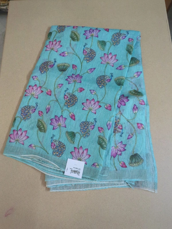 PURE HANDLOOM LENIN KOTA - Turquoise Blue