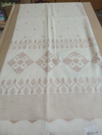 pure handloom khadi cotton - White
