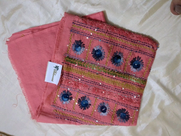 Hand Work Blouse - Tickle Me Pink