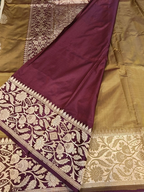 Pure Handloom Katan - Brown