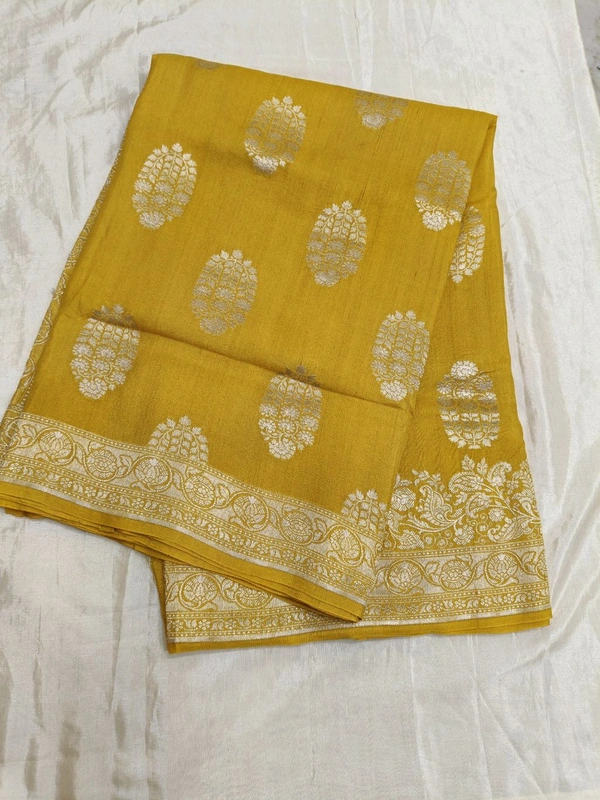Pure Handloom Tusser - Gold