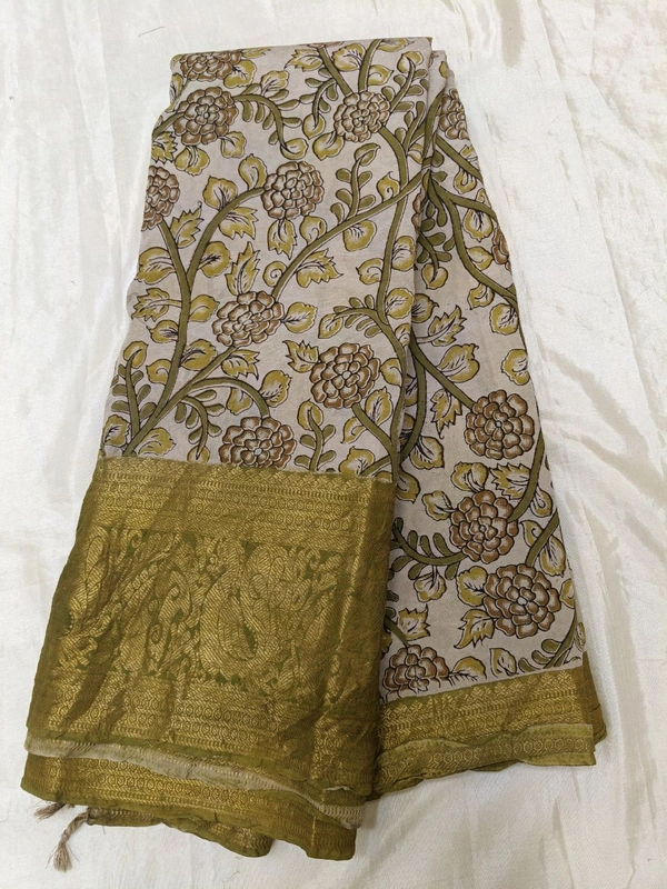 Kalnkari Silk - Mint Green