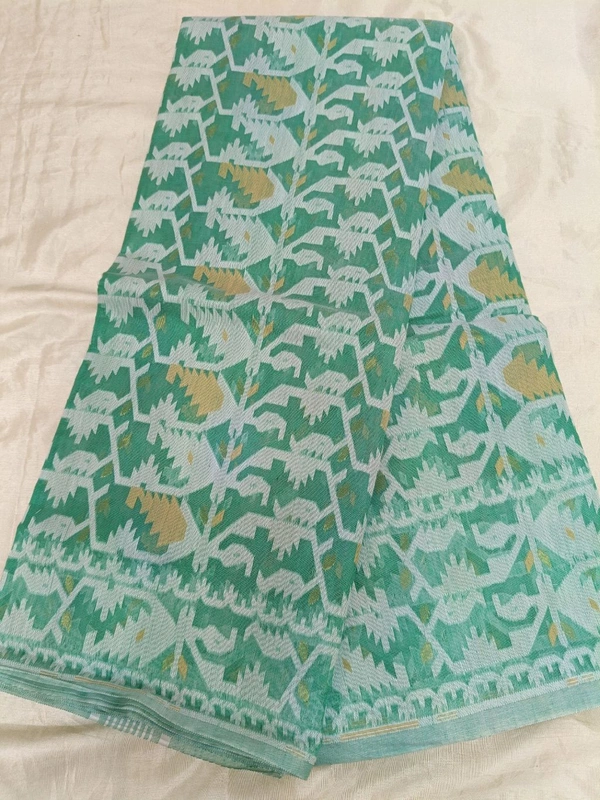 jamdhani - green white