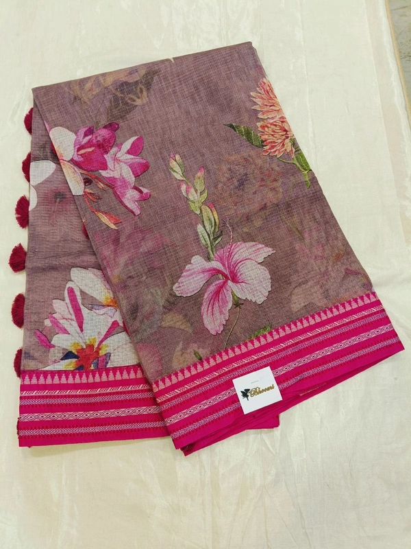 Pure Kota Vidarbha Boarder - Purple