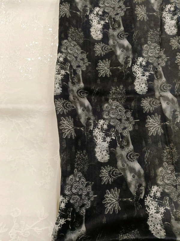 PURE ORGANZA EMBRROIDARY - White