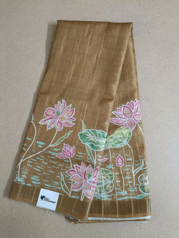 Tusser Hand Paint - Brown