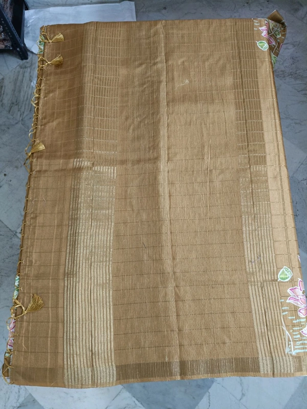 Tusser Hand Paint - Brown