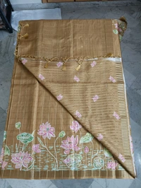 Tusser Hand Paint - Brown