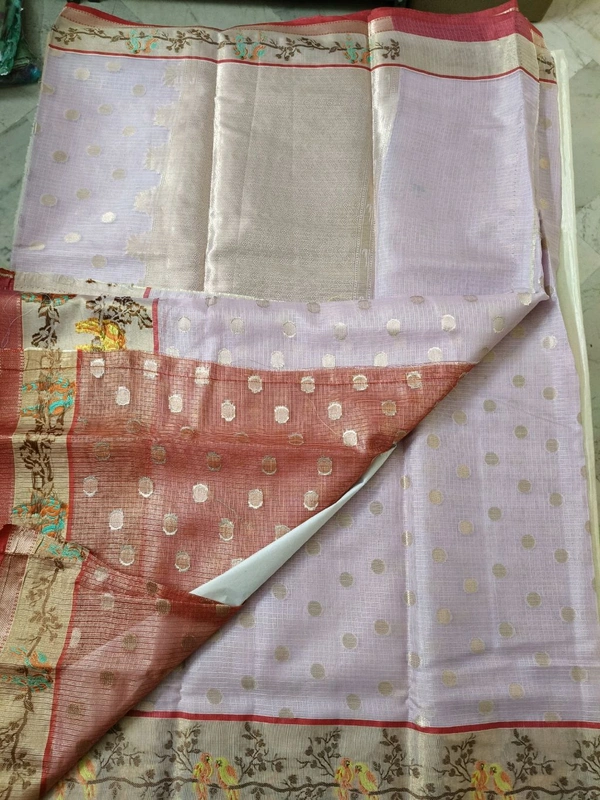 Silk Kota Saree - lavender