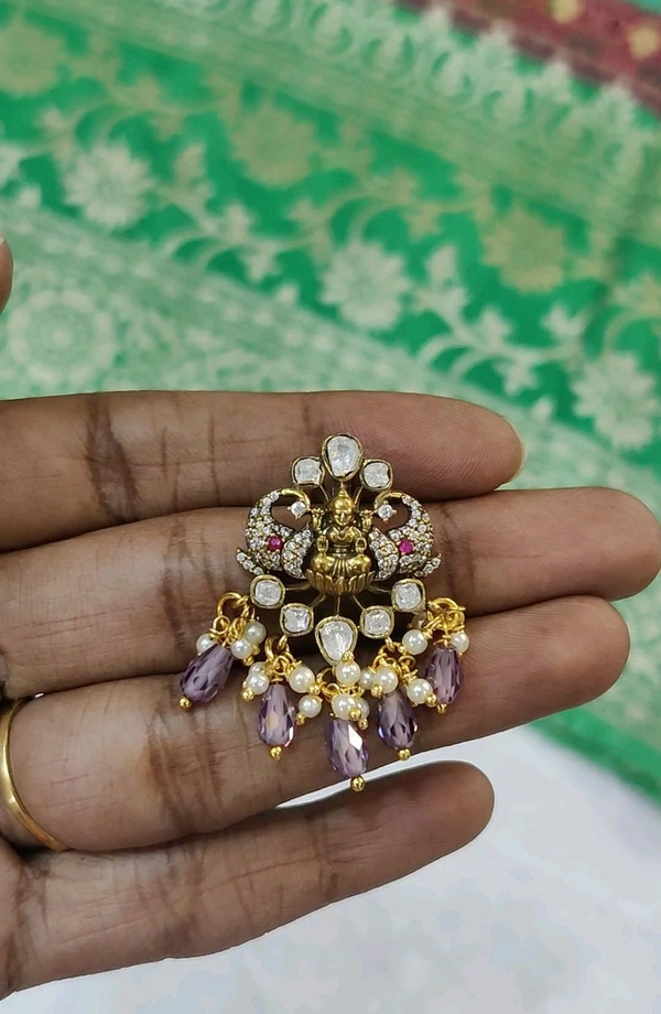 Victorian Laxmi Pendant - Pigment Indigo