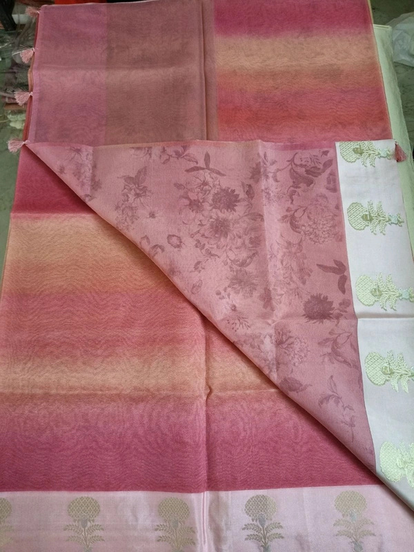 pure organza digital - Pink Flamingo