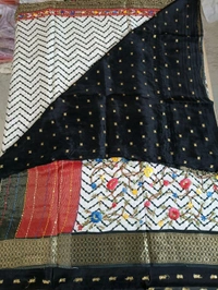 soft silk kantha - Black