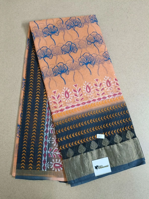 pure cotton kota - orange