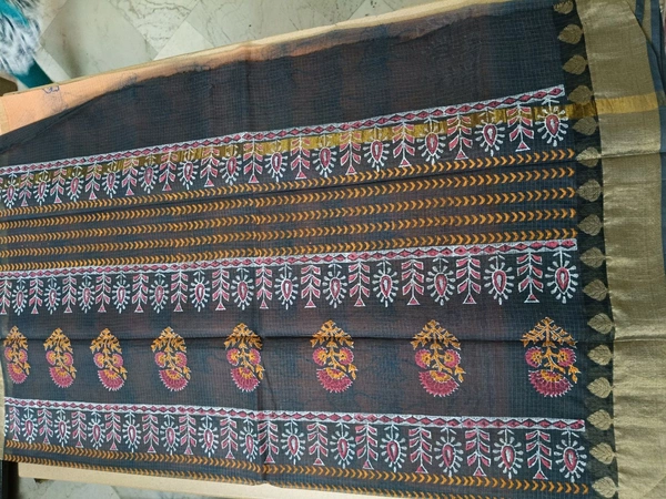 pure cotton kota - orange